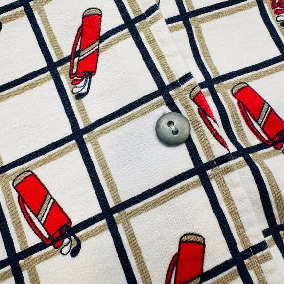 Vintage 1980’s Action Gear Button Front Golf Sweatshirt - Picture 3 of 8